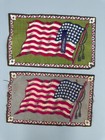 Vintage Tobacco Felts Flannel Us Flag Patriotic Advertising