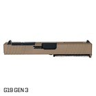 Complete Slide For Glock 19 Gen 3 - Ported Nitride Barrel - Fde Rmr Optic Cut