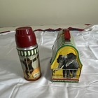 Rare Circus Wagon Dome Lunchbox W  Thermos