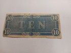  1864 Confederate States Of America  10 Ten Dollars - Civil War Note