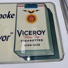 Vintage Advertising Viceroy Tin Sign Store Dealer Display Sign Reg 1861