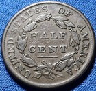 1809 Classic Head Half Cent   Bold High Grade Original Look Type Coin 