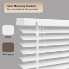 Seeye Cordless 1  Aluminum Mini Blinds 42x64 White     Blackout  Waterproof