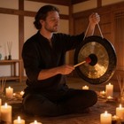 Dia 20 Inch Chau Gong Percussion Instruments 20inch Copper Gong With Gong Mallet