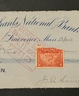 Travelstamps  1900 Merchants National Bank Cancelled Check W  Documentary Stamp