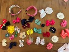Lot Of 31 Baby Girl Bows Hair Clips Bands