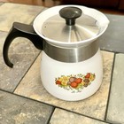 Corning Ware Vtg Rare P-107 Spice Of Life  le The  7 Cup Coffee   Tea Pot W lid