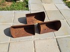 Lot Of 3 Vintage Grain Buckets  Bins Or Scoops