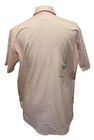Vintage Sears Men   s Button Front Shirt Sz 16 5 Short Sleeve Pink Pockets
