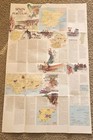 Vtg 1984 National Geographic Spain   Portugal Fold-out Double Sided Map