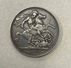 Great Britain - 1889 Large Silver Victorian Crown - Popular
