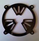 Custom 120mm Nuclear Radiation Computer Fan Grill Gloss Black Acrylic Cooling