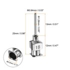 12pcs 18g Stainless Steel Dispensing Needles 1 2  Glue Needle Tube Blunt Tip