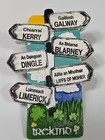Ireland Travel Souvenir Fridge Magnet Signpost Cities Counties Landmarks