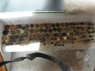 160  Antique Vintage Button Lot Celluloid Mix Styles Shapes Colors Art Deco  82