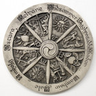 Large Wheel Of The Year Plaque - Stone Finish - Wicca Pagan Sabbats Wall Decor