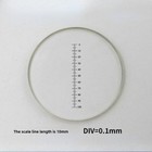 Microscope Eyepiece Micrometer Objective Lens Ruler Scale Div   0 1mm Reticle