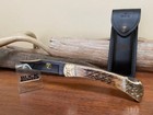 Buck Knife 110 -  1986 2005   Ghostown Reblade  Bos S30v Ag Blade  Brn Jig Bone