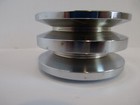 Chrome Double Groove Alternator Pulley Fits Gm Sb Bb Chevy Ford   8968