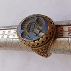 Stunning Rare Roman Era Bronze Ancient Ring With Beautiful Engraved Authentic