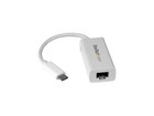 Startech com Us1gc30w Usb C To Gigabit Ethernet Adapter - White - Usb 3 1 To Rj4