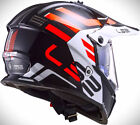 New Ls2 Blaze Adventure Enduro Dirt Bike Motocross Helmet Blk red wht All Sizes