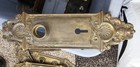 Antique Victorian Cast Brass Door Knob Faceplate 