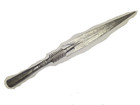 Antique African Barbed Iron Spearhead Zande Azande Possibly Makrigga 12 5  Nice 