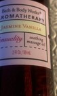 Bath Body Works Aromatherapy Sensuality Jasmine Vanilla Soothing Massage Oil 2oz