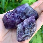 3pcs Natural Purple Fluorite Raw Stone Crystal Mineral Specimen Healing Gifts
