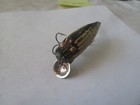 Fishing Lure Unknown 2    Vintage Wood Red Eye Minnow   Paint Loss