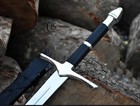 Handmade High Carbon Steel Medieval Templar Long Sword With Scabbard