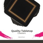 Pimpernel Classic Black Coasters - Set Of 6