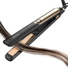 2 In 1 Hair Straightener Ceramic Flat Iron And Curler Fast Heating Adj  Temps