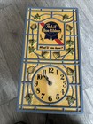 Vintage Pabst Blue Ribbon Pbr Beer Light Clock Sign Bar Collectible Working