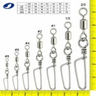 American Swivel With Coast Lock Snap Hooked Swivel Saltwater Fishing Connector