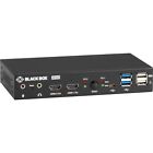 Black Box 2-port 4k Hdmi Dual-head Kvm Switch  with Audio Line In out And Usb