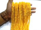Beads New Baltic Amber Round Beads  8mm Smooth Gemstone Plain 14 inch 1 Strand