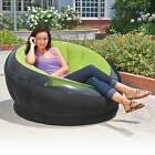 Intex Empire Inflatable Blow Up Lounge Dorm Camping Chair For Adults  Lime Green