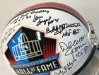 Multi-signed Autographed Hof Replica Helmet  34 Sigs  Jsa Zz55427