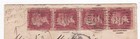 1861 Qv Four X 1d Penny Red Stamps On Insufficiently Prepaid Cover To Holland