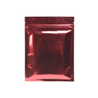 100 500 Glossy Red Smell Proof Mylar Foil Bags Resealable Zipper Seal Pouch