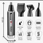 Km-6630 4in1 Kemei Beard Trimmer Nose Eyebrow Hair Clippers Shaver Set For Men 