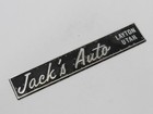 Vtg Jack s Auto Layton Utah Metal Dealership Badge Emblem Tag Ut Trunk Gas Oil