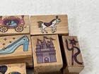 Lot Of Vintage   Modern Wood Rubber Stamp Lot Of 21 Varying Sizes Shapes
