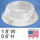 Door Stopper Wall Protector  4 Pack  - Clear Self Adhesive Rubber Door Bumpers 