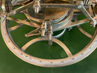 Vintage Maritime Compass With Azimuth Circle Ring  Brass Sextant