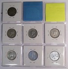 8 Different Canada Silver 25 Cent Coins 1874 To 1953  15784