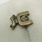 Vintage Uhaul Lapel Pin Corporate Employee Service Award Brooch Logo Gold Tone