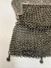 Vtg Late 1800   s Early 1900   s German Silver Alloy Mesh Mini Purse Floral Frame 